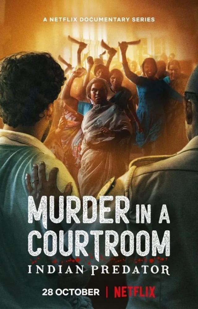 `Murder In A Courtroom` revolves around the murder of gangster Akku Yadav by 200 women in a District court, as he was booked for raping over 40 women