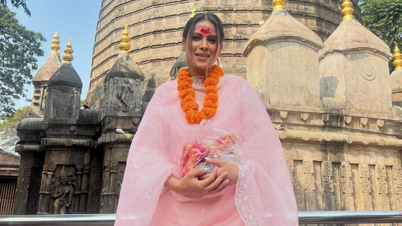 Nia Sharma visits Kamakhya Temple in Assam, see pics
