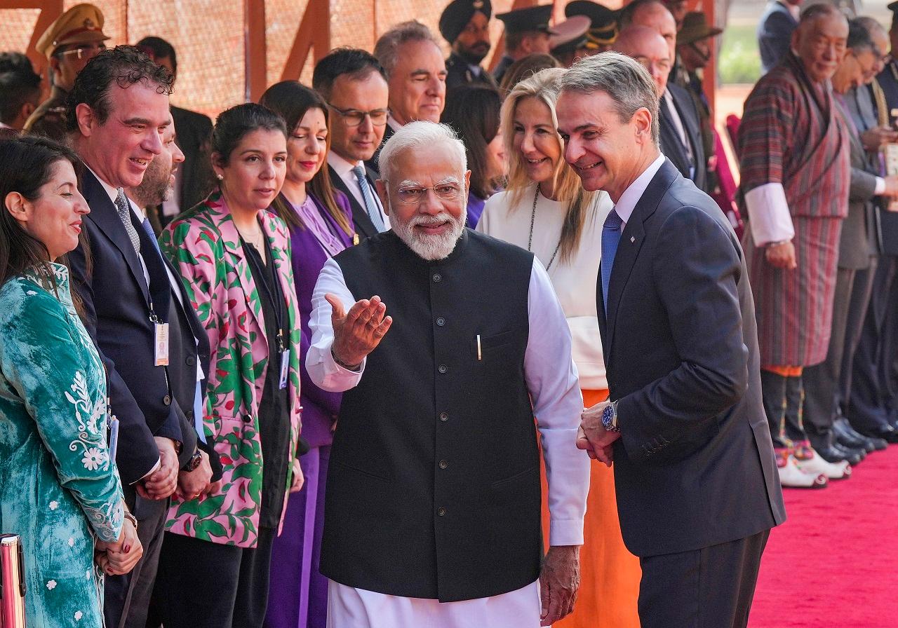 Meanwhile Prime Minister Narendra Modi and his Greek counterpart, Mitsotakis will hold bilateral discussions and PM Modi will also host a lunch banquet in honour of the visiting dignitary