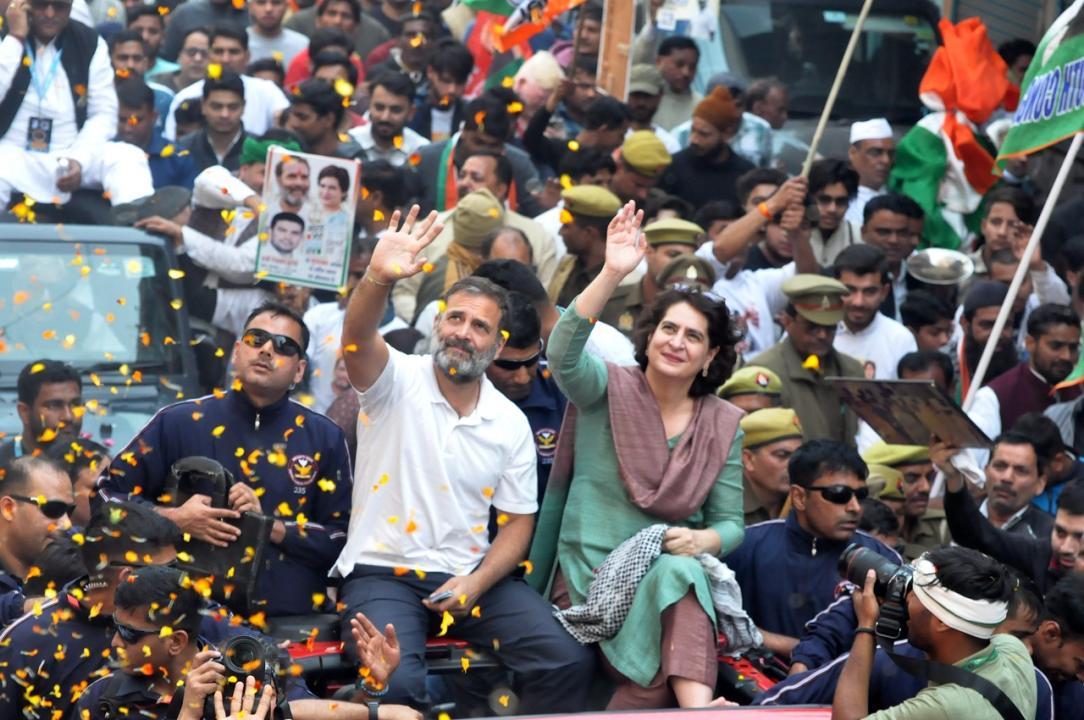 In Photos: Priyanka Gandhi Vadra joins Rahul Gandhi's Bharat Jodo Nyay Yatra