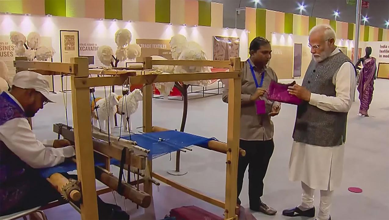 PM Modi inaugurates Bharat Tex 2024, showcasing India's textile heritage