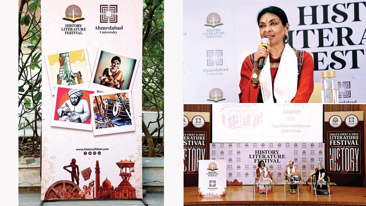 A few moments from the previous edition of the festival; Mallika Sarabhai was one of the speakers