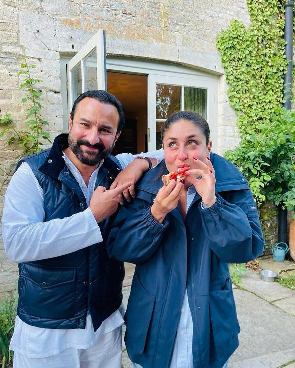 Kareena Kapoor Khan posted this picture of herself gorging on a slice of pizza to celebrate her anniversary with Saif Ali Khan. If that doesn't scream love!