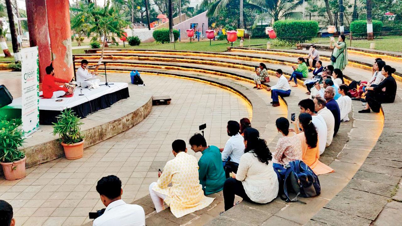 A past music performance at the Powai Garden 