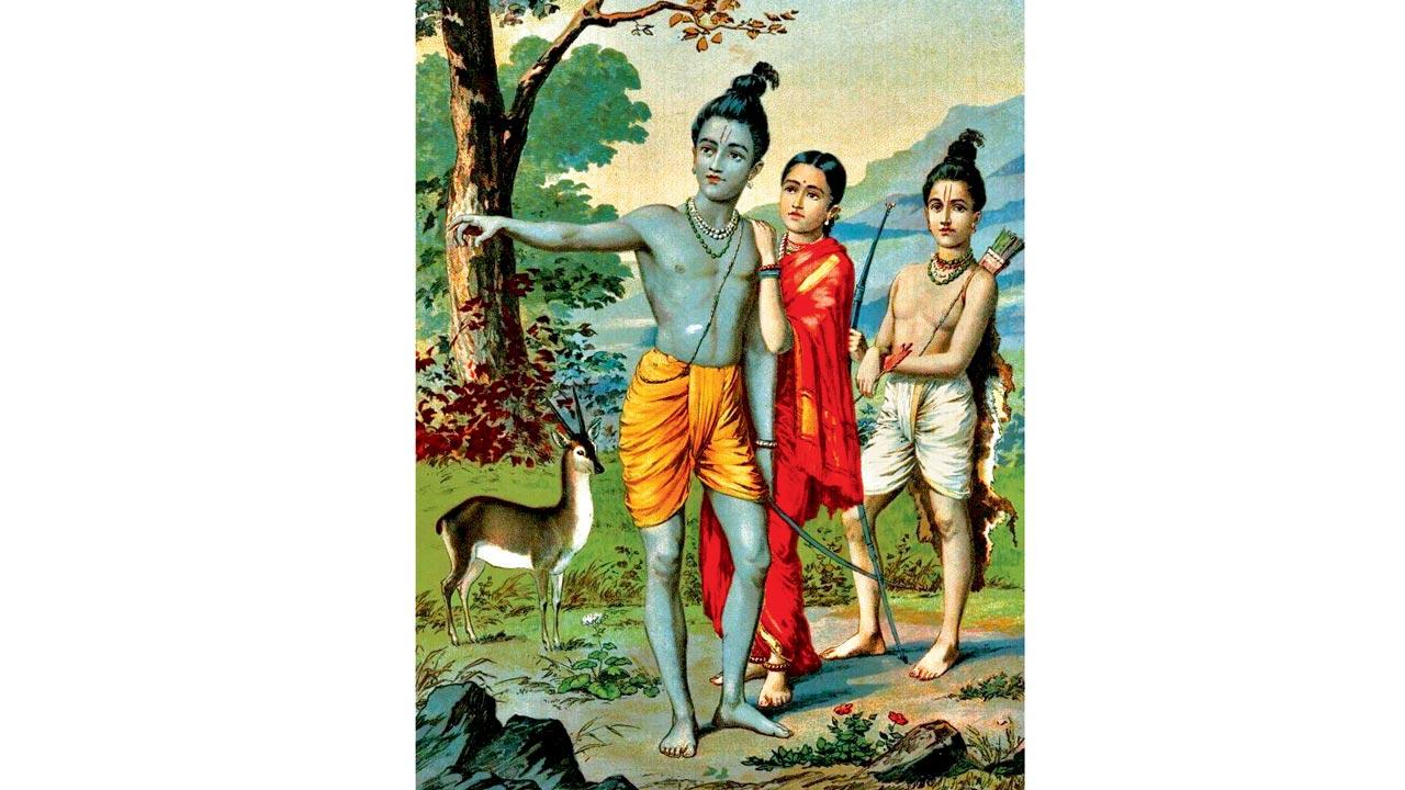 Ram, Sita, and Lakshman. Pics/Wikimedia