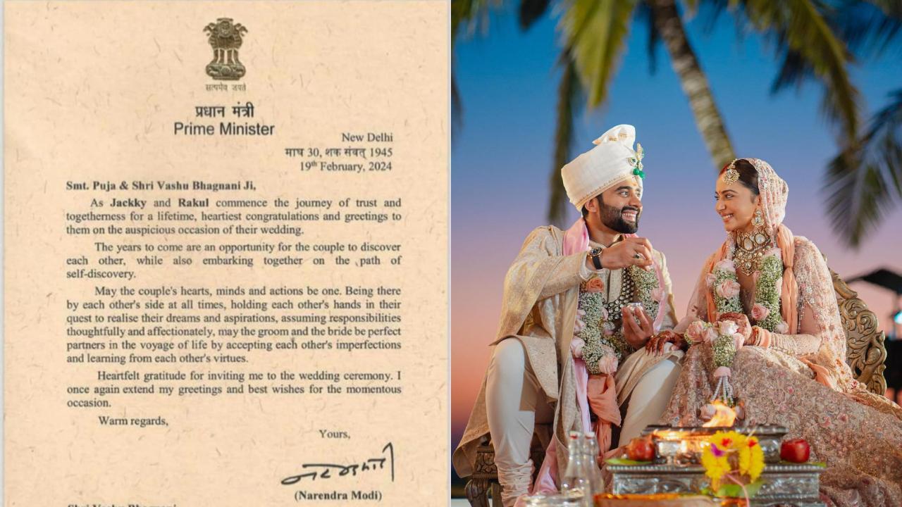 Rakul Preet Singh-Jackky Bhagnani wedding: PM Narendra Modi sends his greetings