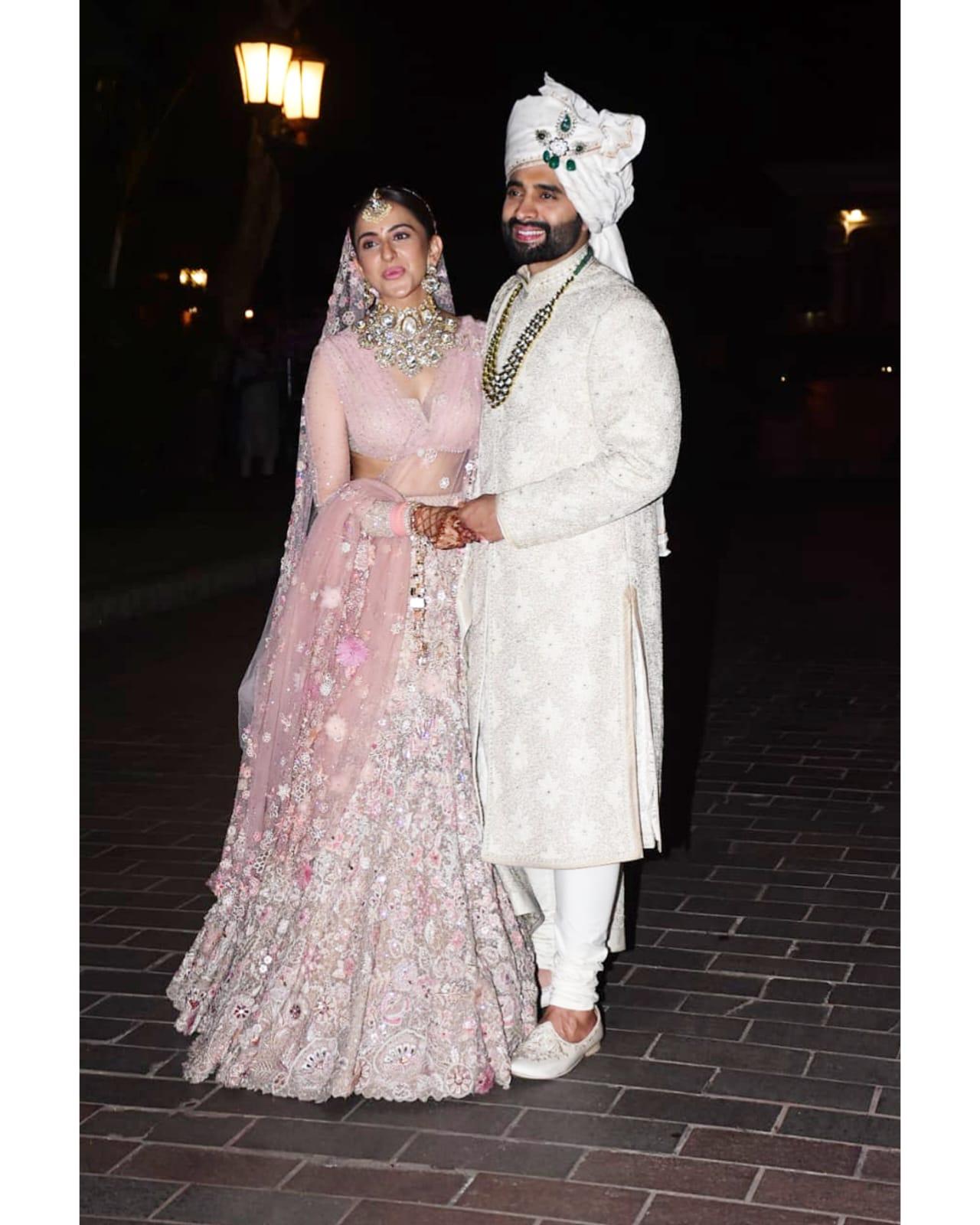 Rakul and Jackky's wedding was a starry affair with Ananya Panday, Shilpa Shetty, Raj Kundra, Arjun Kapoor, Aditya Roy Kapur, Bhumi Pednekar, Esha Deol, Varun Dhawan, and Natasha Dalal attending the grand day