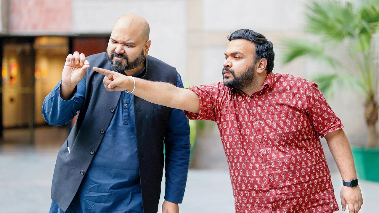 Varoon P Anand (left) and Gaurav Singh learnt much about the need for safety from improv, the form of theatre they practice. Pic/Nishad Alam