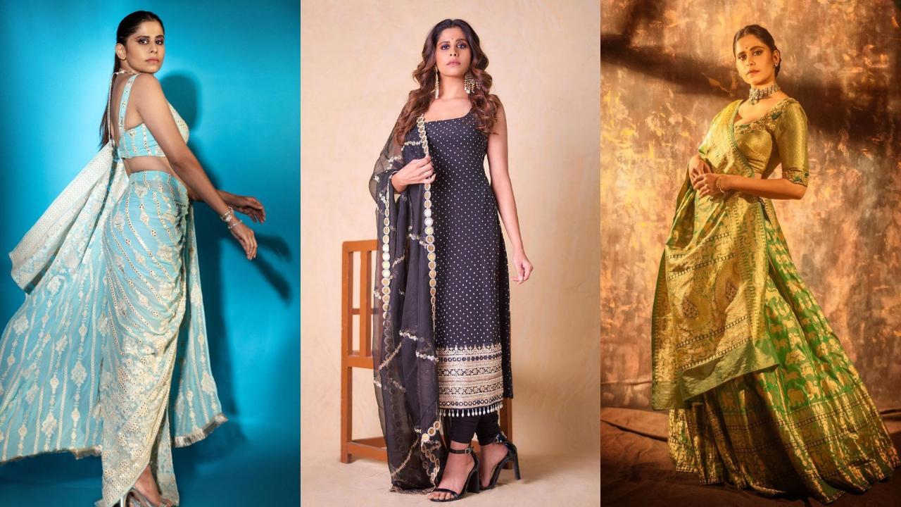 Sai's ethnic elegance: A journey through sarees, kurtas, lehengas and more!