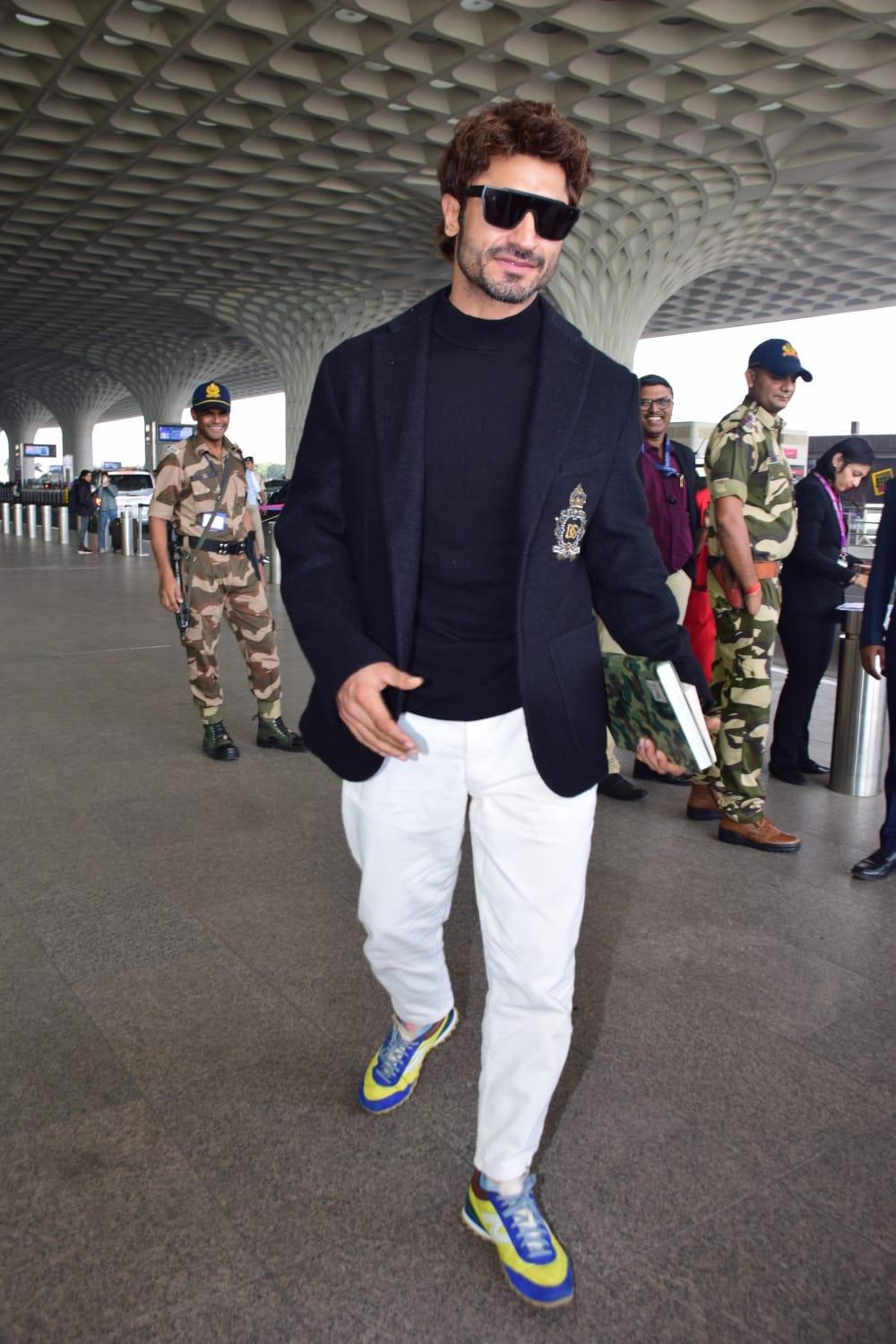 Vidyut Jamwal was snapped at the airport