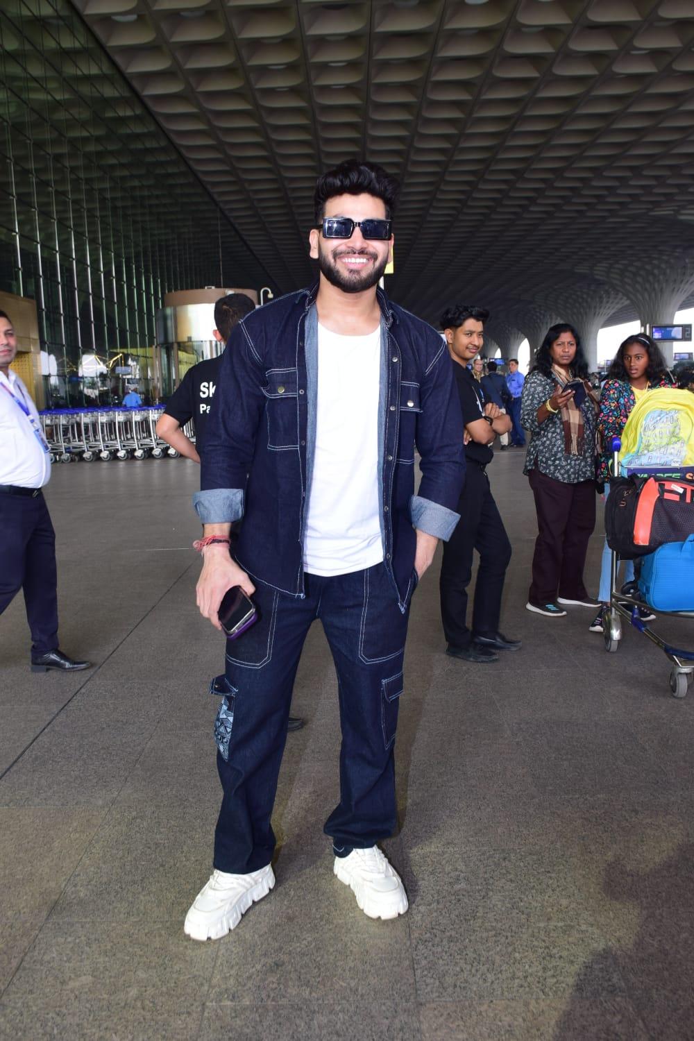 Jhalak Dikhhla Jaa fame Shiv Thakare was snapped at the airport