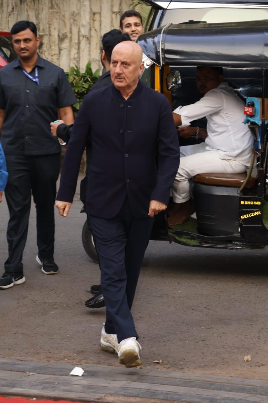 Anupam Kher was clicked all decked up as he went to attend an event in the city
