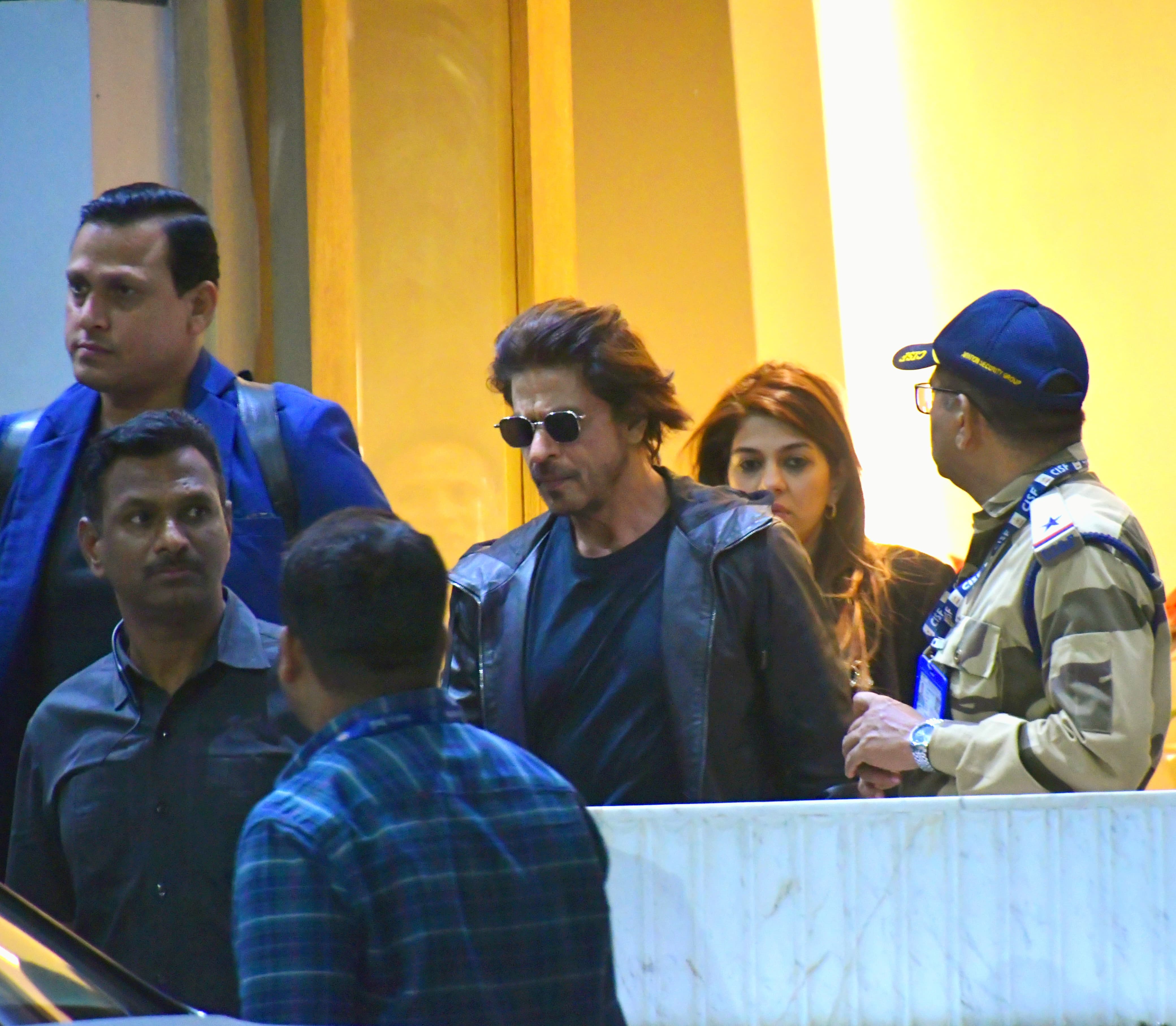 Shah Rukh Khan, who recently graced WPL opening ceremony, was clicked at Kalina airport