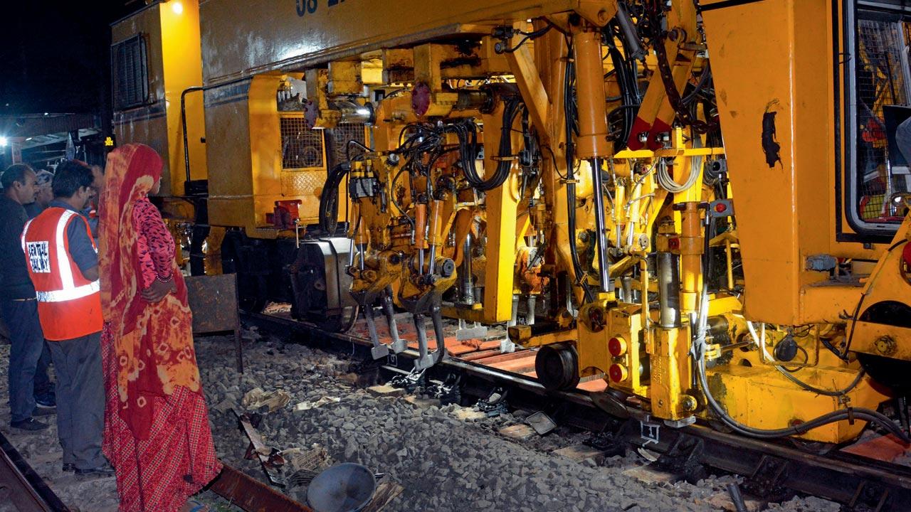 After the tamping of ballast for the three hours, the pathway inspector gives the control room the green signal to run the first train of the day