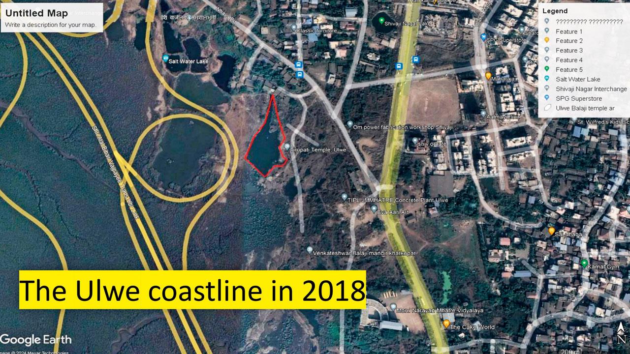 Ulwe coastline in 2018