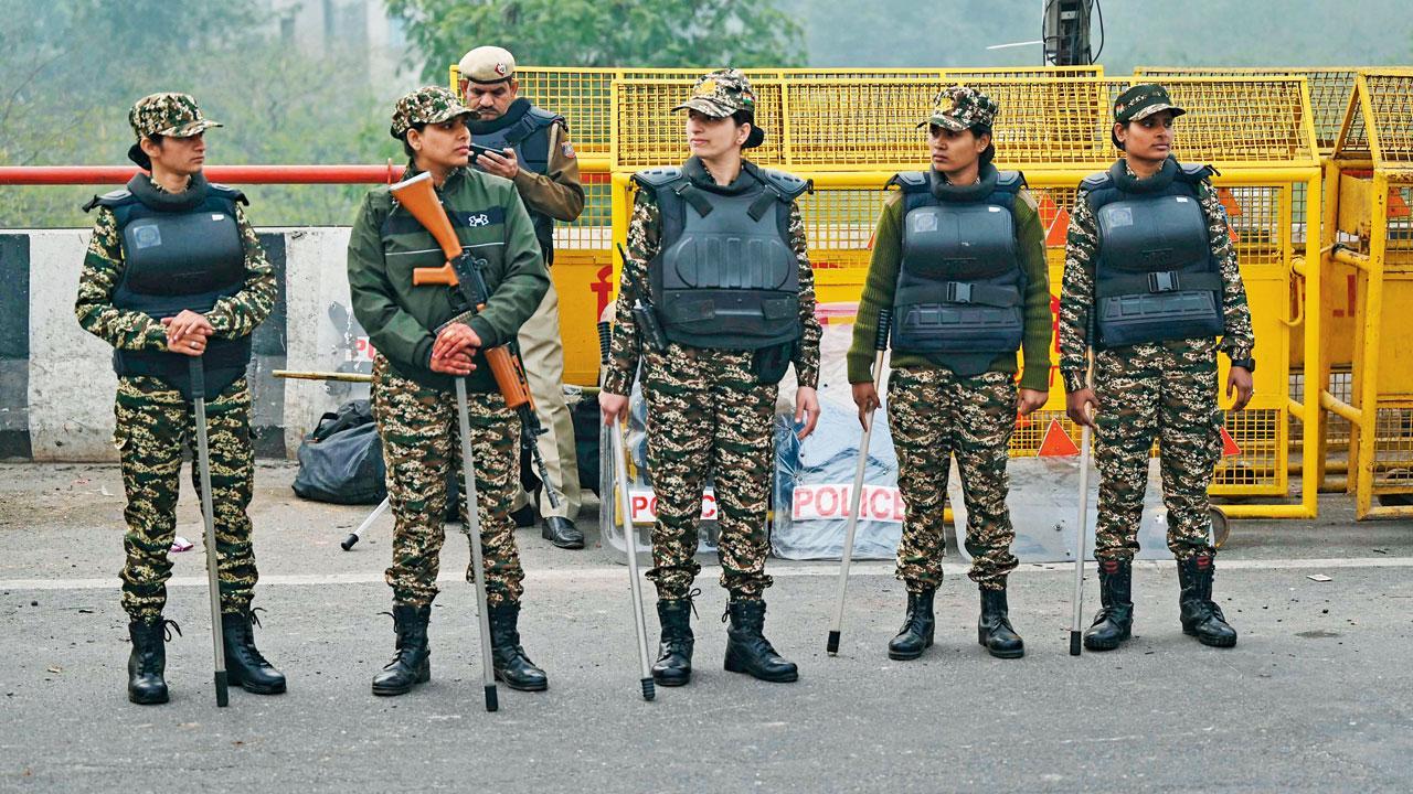 Huge security deployment in Central Delhi