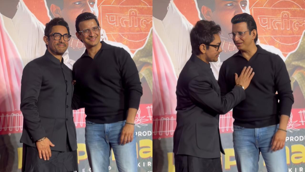 Aamir Khan and Sharman Joshi reunite for Kiran Rao's Laapataa Ladies premiere