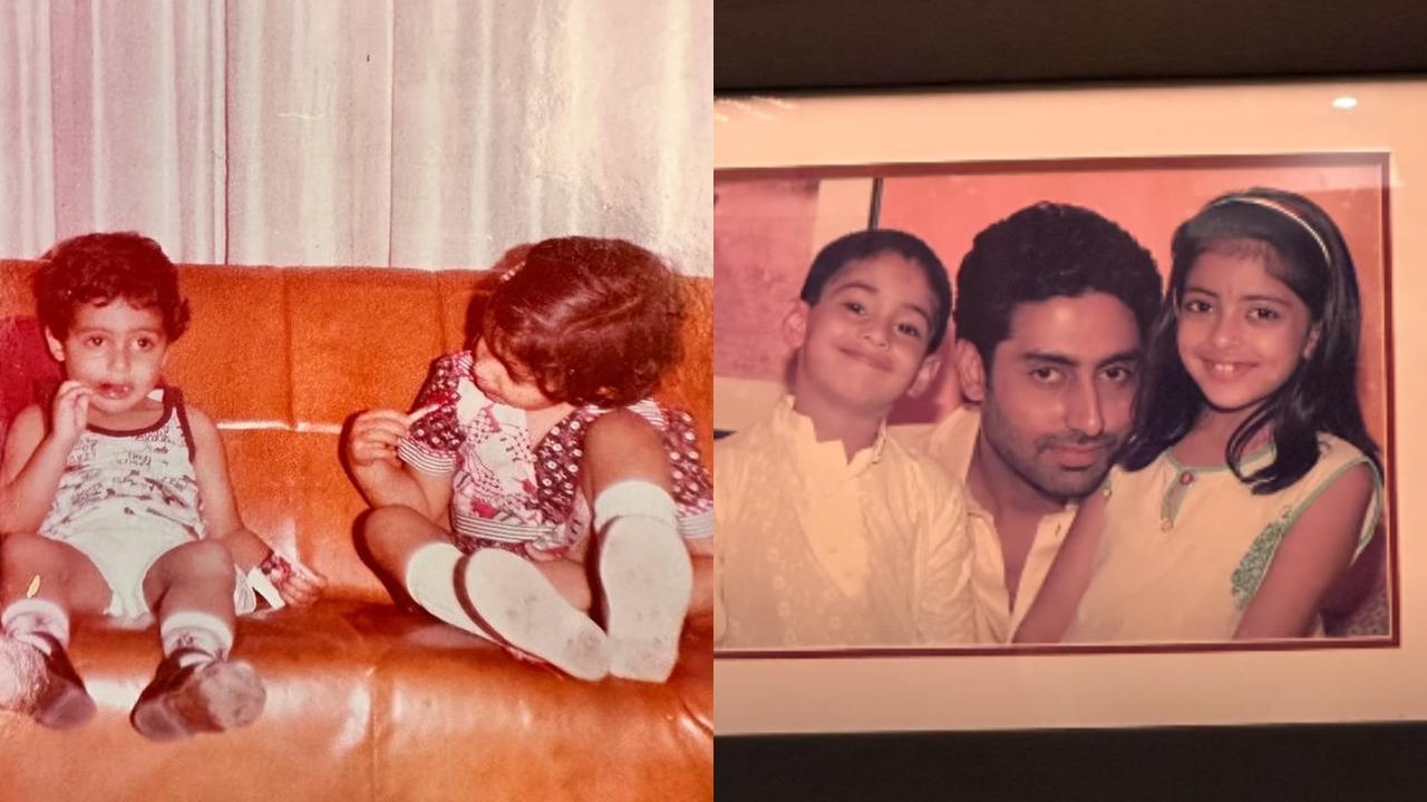 Abhishek Bachchan birthday 2024: Shweta Bachchan wishes 'little brother' with childhood pic, Navya Naveli Nanda calls him 'everyone's favourite' 