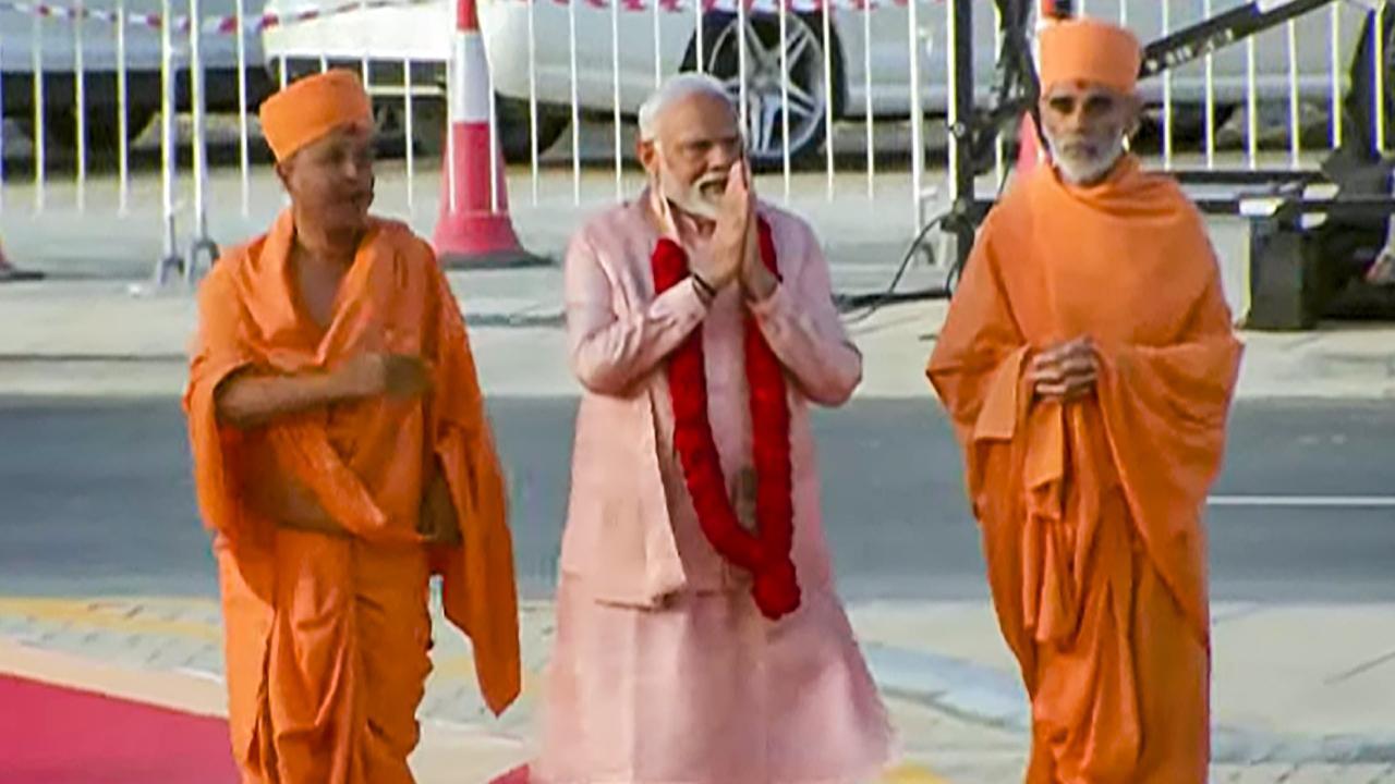 PM Modi inaugurates first Hindu stone temple in UAE's Abu Dhabi