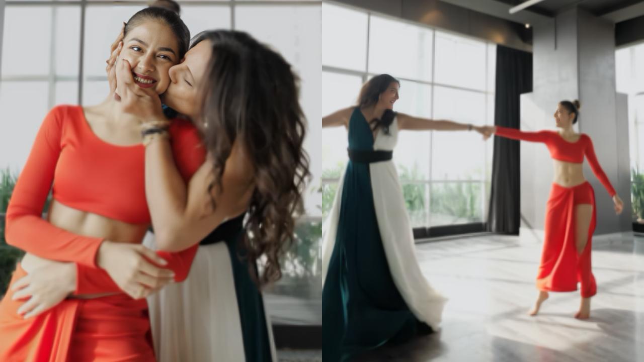Alaya F and mother Pooja Bedi dance to 'Pehla Nasha' in a Valentine's Day video