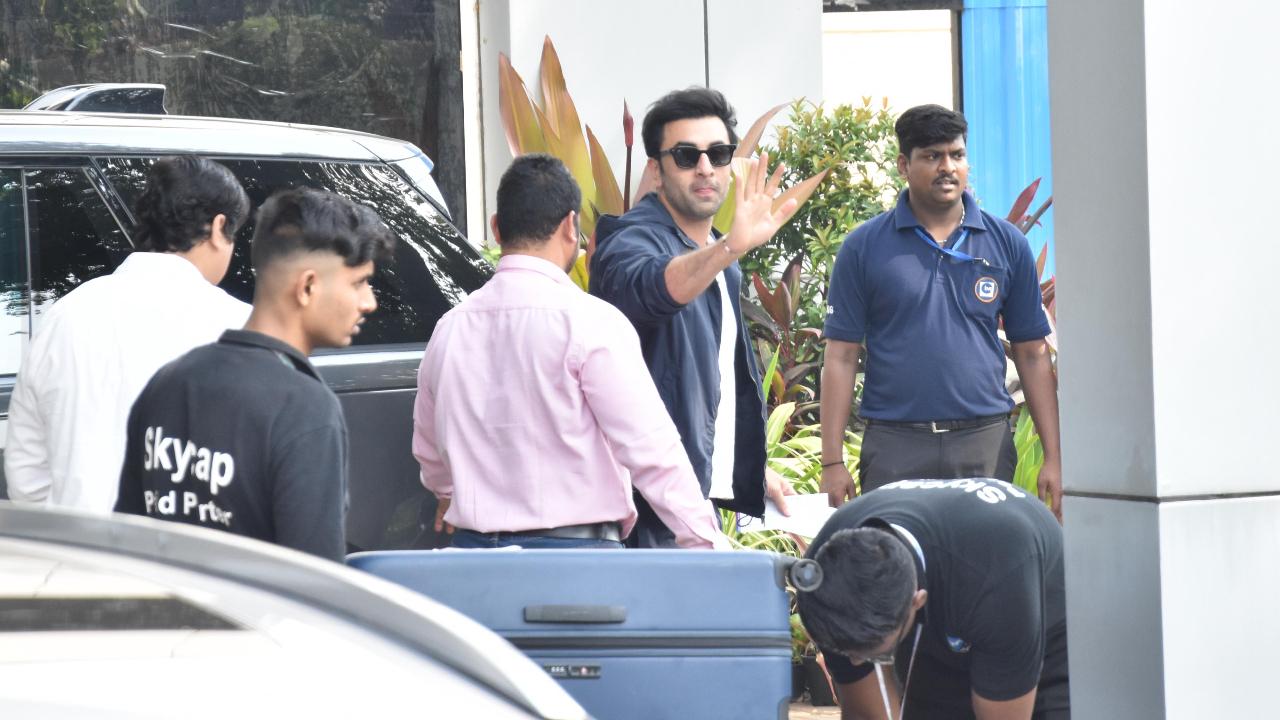 Ranbir Kapoor spotted at the venue in Jamnagar