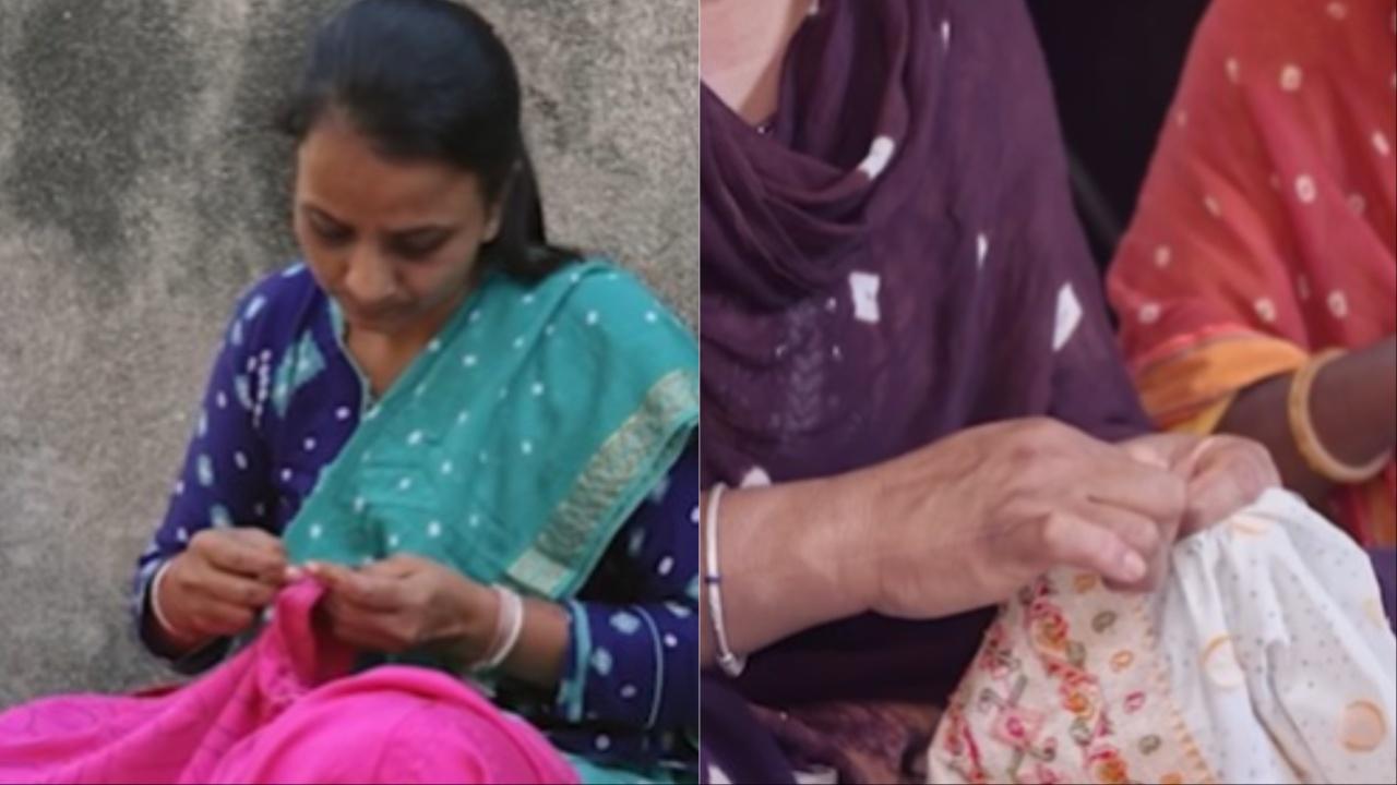 The three-day grand celebration is said to promote the rich Indian culture. Guests will be gifted traditional scarves crafted by women artisans from Kachchh and Lalpur in Gujarat. The official Instagram account of Reliance Foundation recently shared a video showcasing artisans from Gujarat intricately crafting Bandhani scarves for the wedding festivities. Photo Courtesy: Reliance Foundation/Instagram 