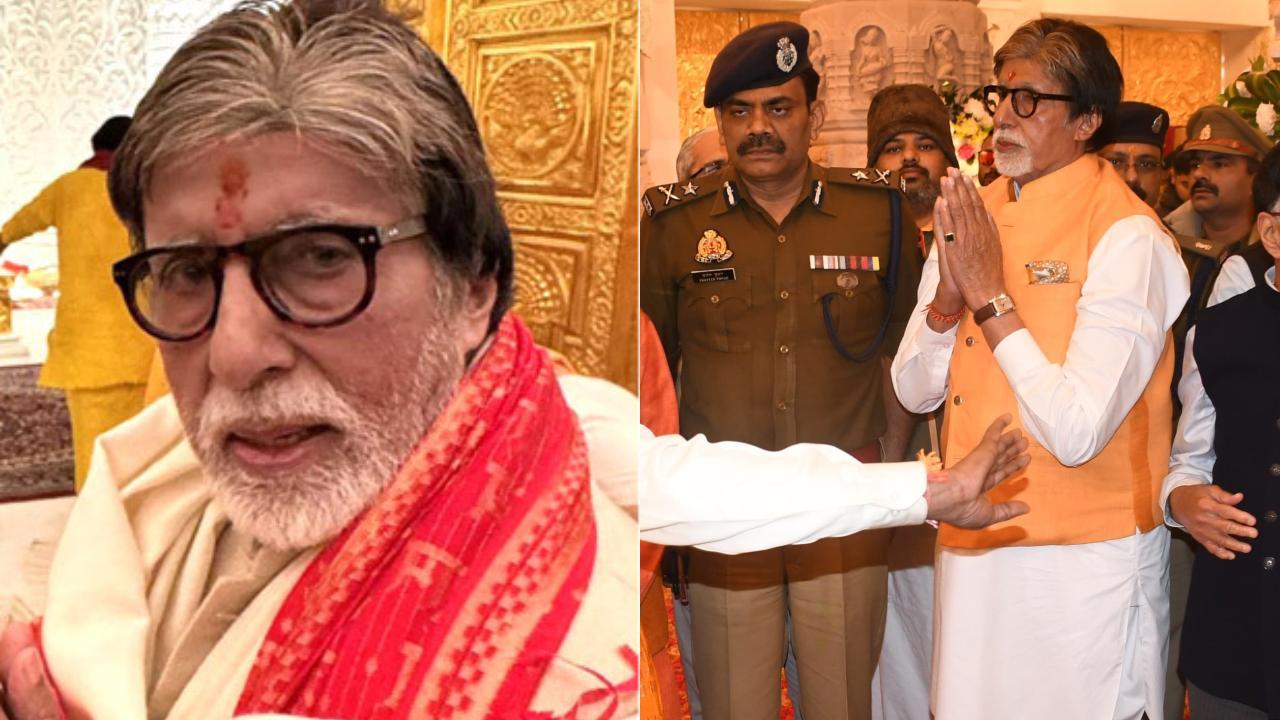 Amitabh Bachchan revisits Ram Mandir in Ayodhya after inauguration