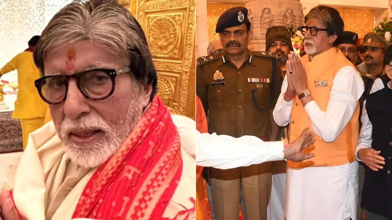 Weeks after the official inauguration ceremony of Ram Mandir in Ayodhya, megastar Amitabh Bachchan revisited the holy place to seek blessings. Read More