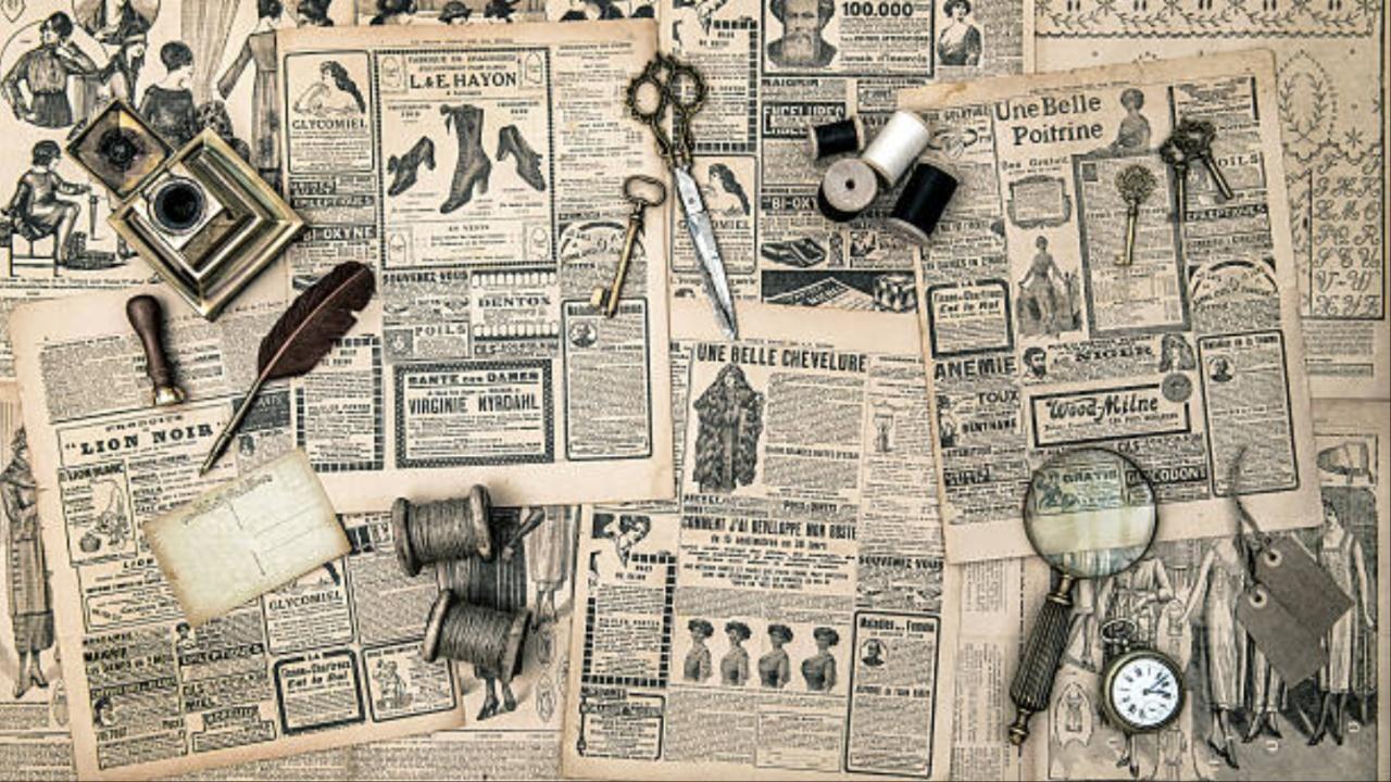 Transform the nostalgia of old newspapers into charming wall art, each piece carrying its own story and history. 