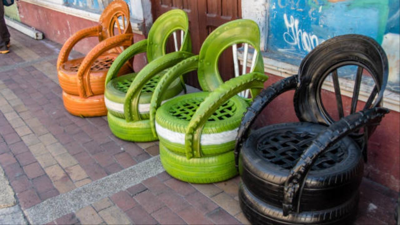 Breathe new life into used tyres and other recycled materials, making a coffee table out of them that not only serves its purpose but tells a unique tale of reinvention. 