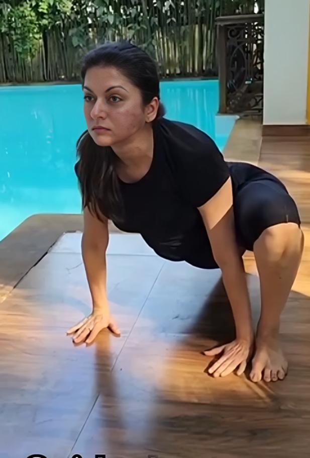 To help with hip mobility, Bhagyashree says, 