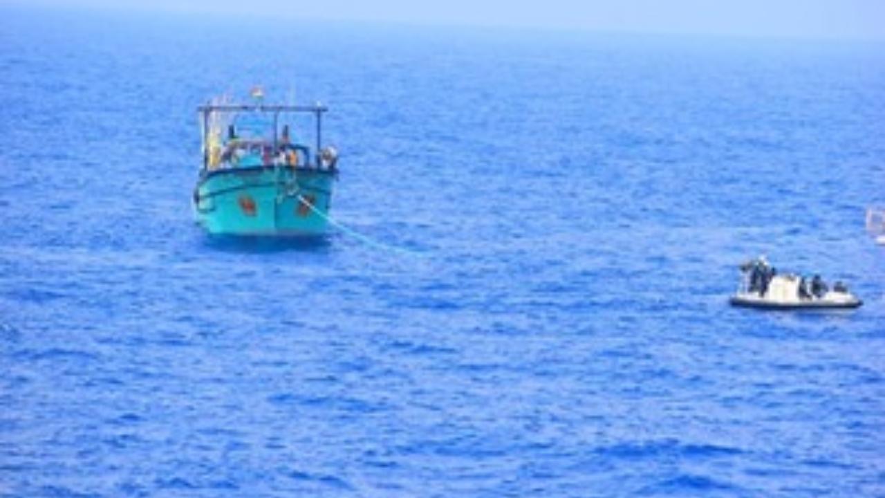 Indian Coast Guard rescues 11 crew members on board fishing boat after its engine fails mid-sea