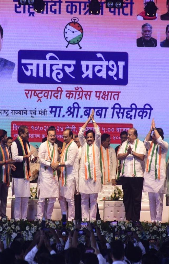 Baba Siddique, former Maharashtra minister officially joined the Nationalist Congress Party led by Ajit Pawar on Saturday