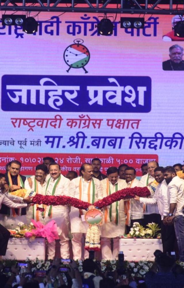 Baba Siddique joins Ajit Pawar`s NCP