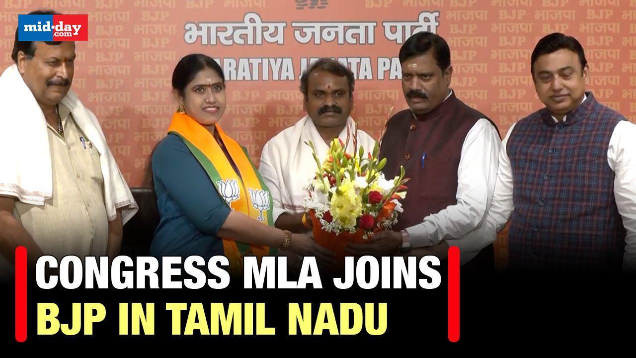 Tamil Nadu: Congress MLA S Vijayadharani hails PM Modi, joins BJP