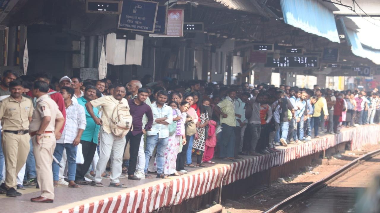 On the Down Slow Line, the last local service before the block will be the Thane local departing from CSMT at 10:18 am, while the first local after the block is the Dombivali local departing from CSMT at 4:01 pm.