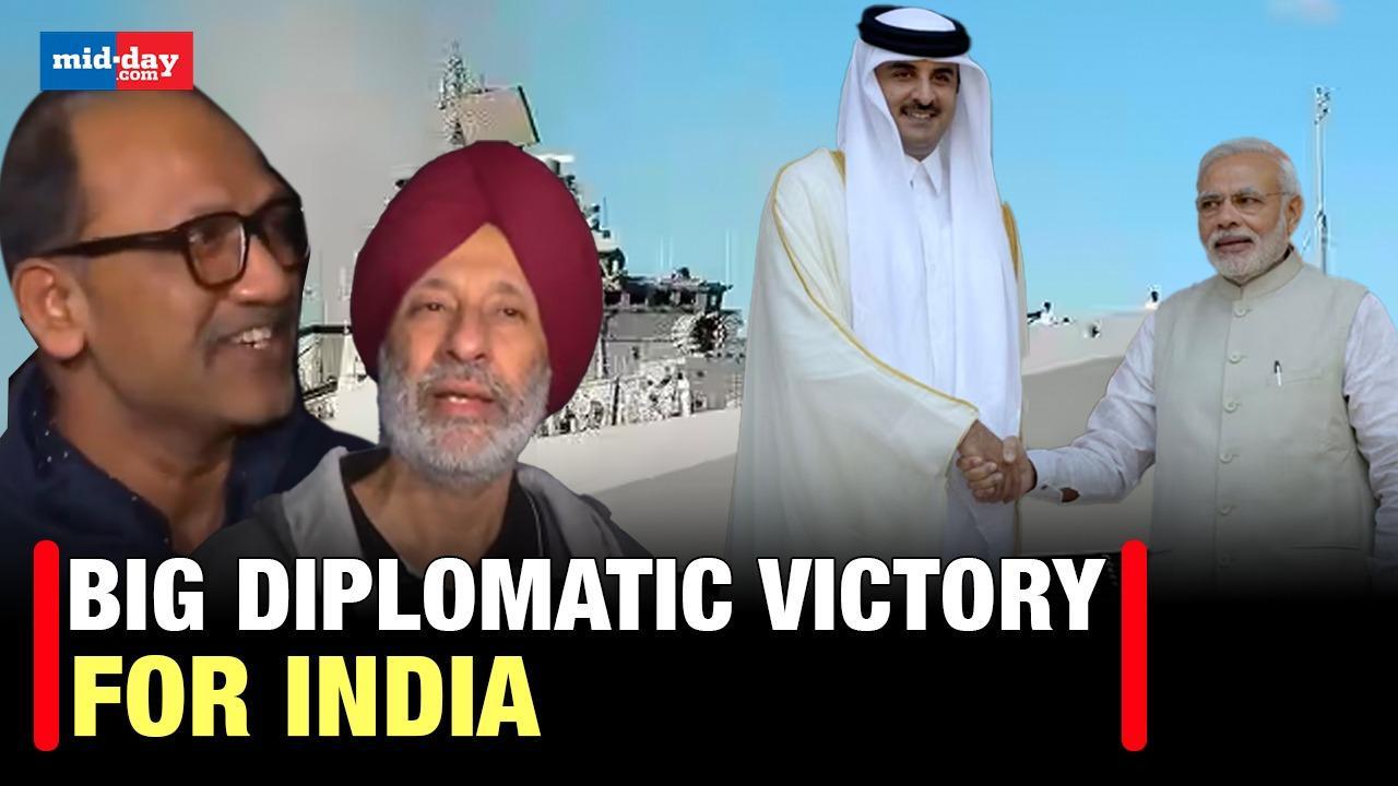 Qatar Death Penalty: Indian Navy Veteran chant 'Bharat Mata Ki Jai' after return