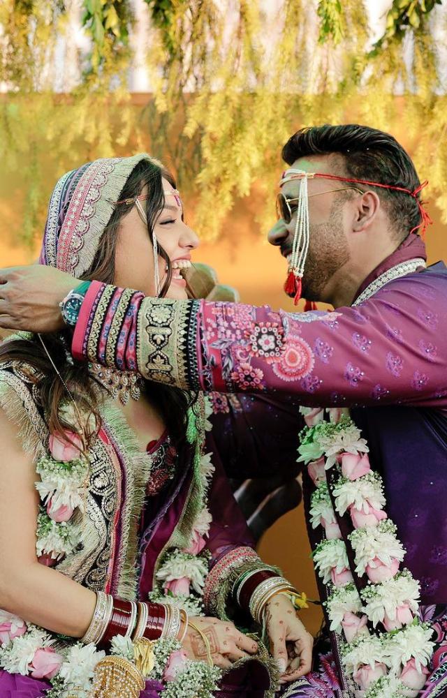 Television actress and Bigg Boss OTT season 1 winner Divya Agarwal tied the knot with her beau Apurva Padgaonkar on February 20
