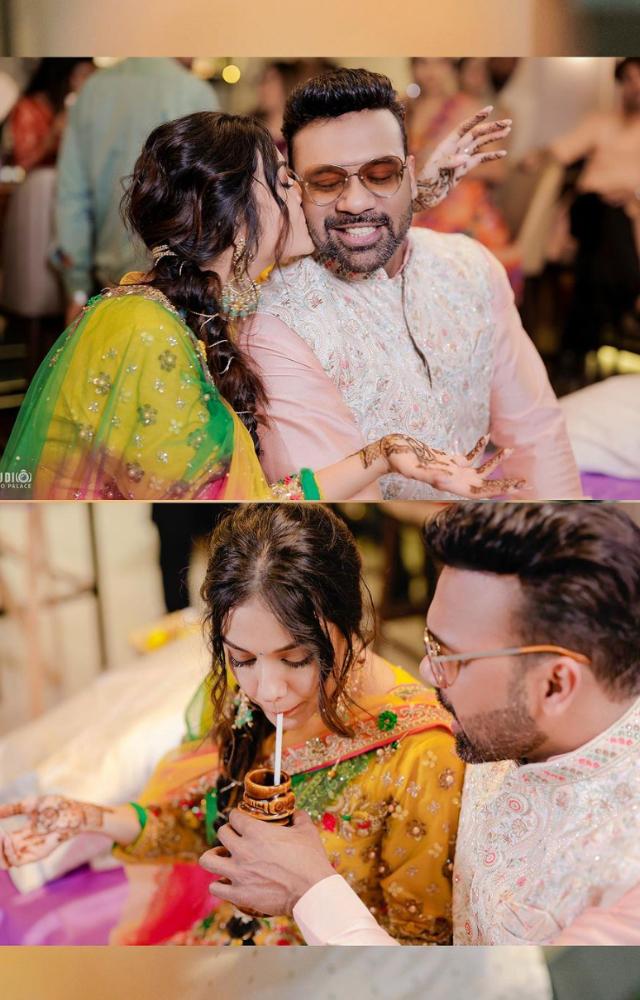 On the morning of February 20th, the couple had their Punjabi style mehendi ceremony
