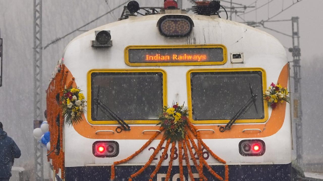 Prime Minister Narendra Modi on Tuesday virtually flagged off the train on the newly electrified Baramulla-Srinagar-Banihal-Sangaldan route