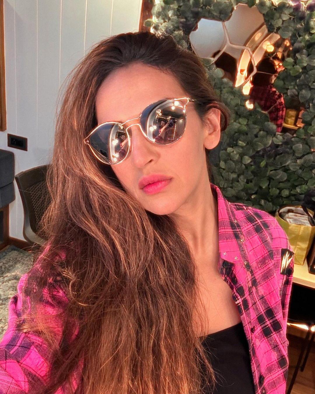The Dhoom actress posed in a check shirt and this cool pair of sunglasses in a recent selfie 