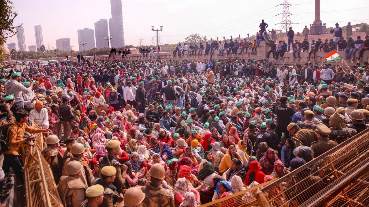 A senior Delhi Police officer at the border said that traffic was allowed but, if needed, the road will be blocked completely