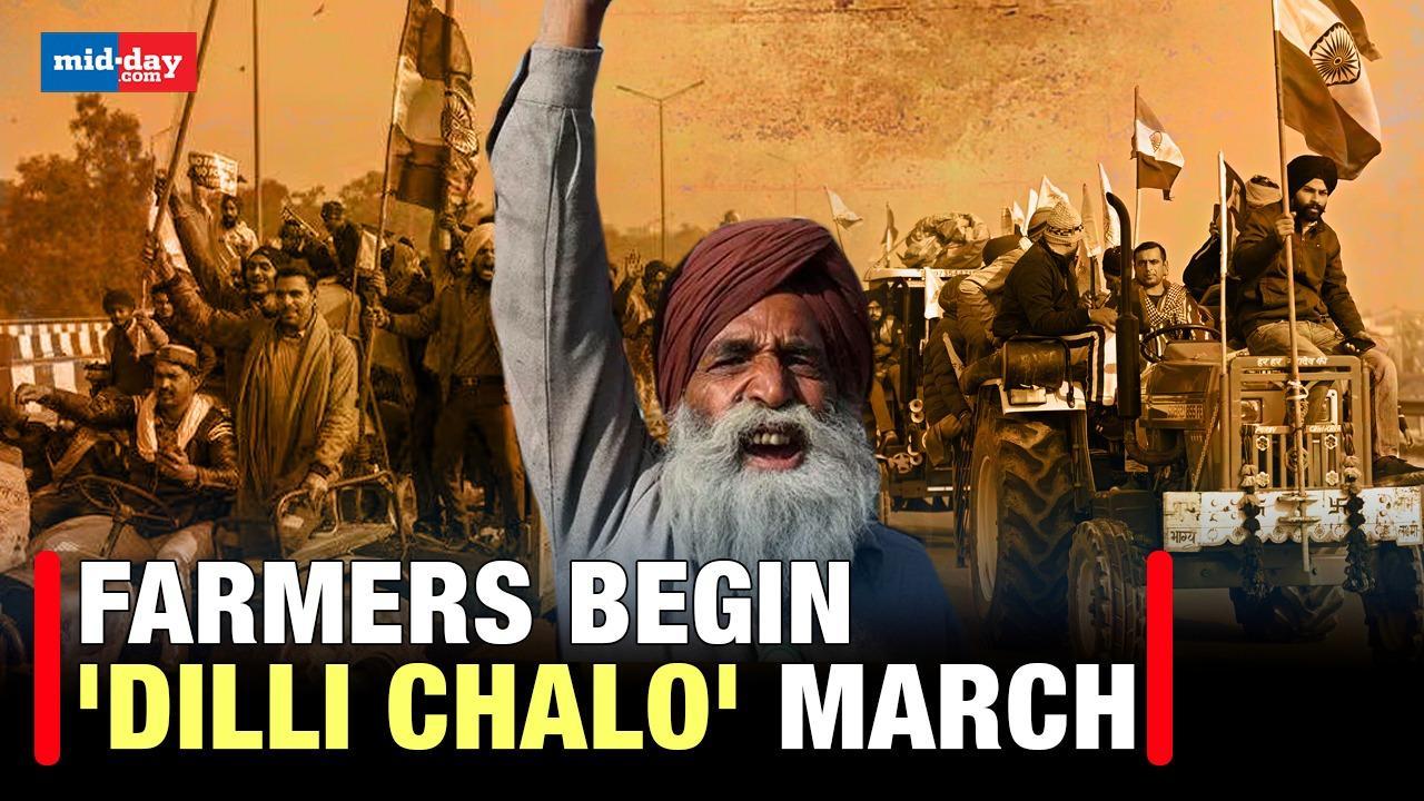 Farmers Protest: Farmers begin 'Dilli Chalo' march