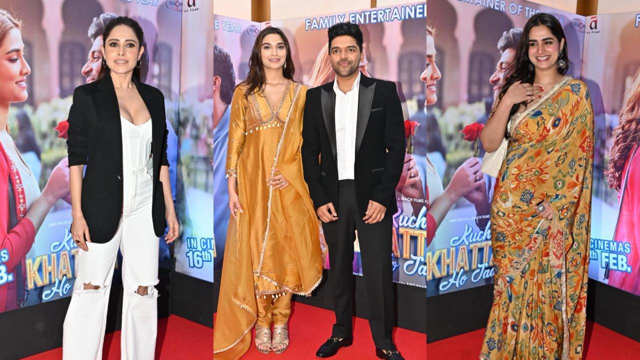 In Pics: Guru Randhawa makes Bollywood debut; Nushrrat, Ayesha attend premiere