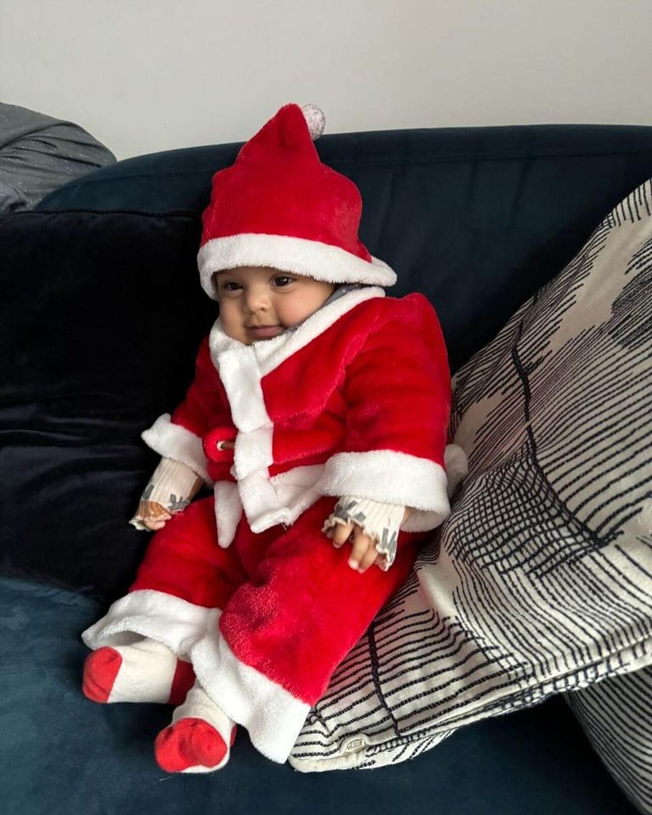 The Keech-Singh household sure had the most adorable Santa Claus last Christmas