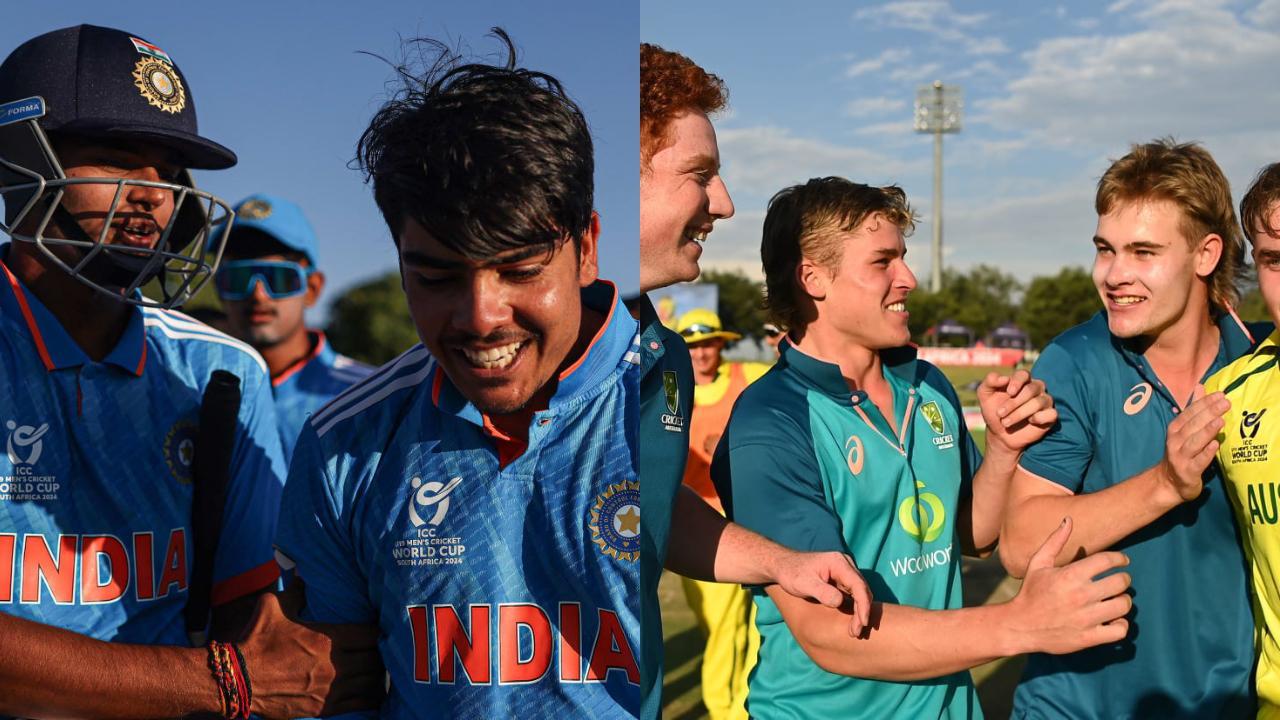 India U-19, Australia U-19 cricket teams (Pic: ICC)