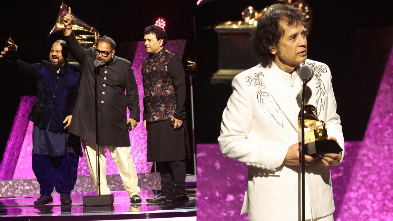 Zakir Hussain wins 3 Grammys, Rakesh Chaurasia wins 2, making India proud