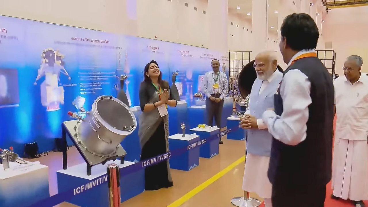 PM Modi bestowed 'astronaut wings' to the four at the Vikram Sarabhai Space Centre (VSSC) at Thumba near Thiruvananthapuram.