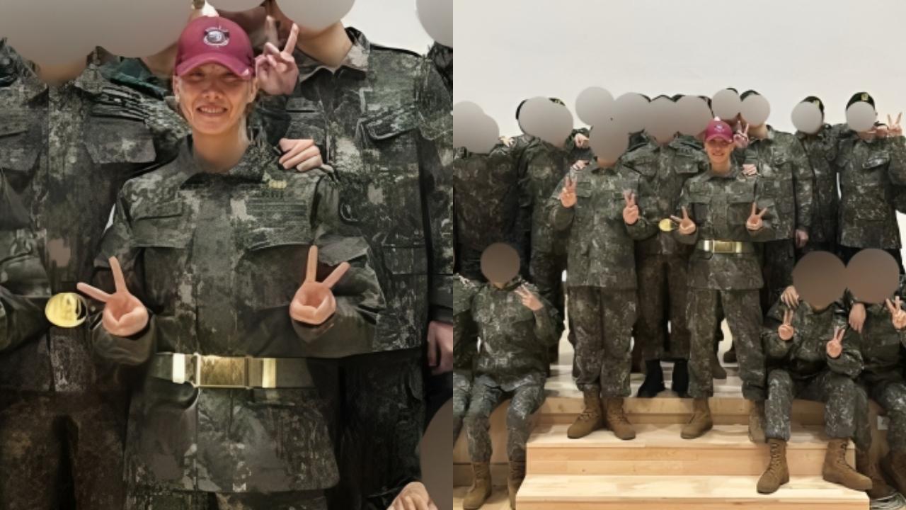 New photos of BTS J-Hope posing as assistant drill instructor surface