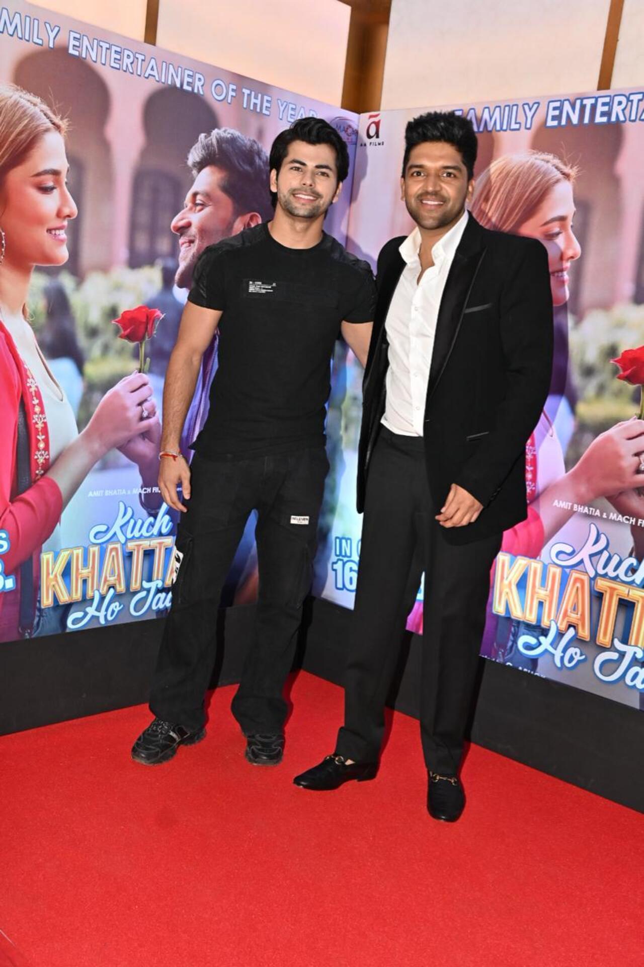 Siddharth Nigam poses with debutant Guru Randhawa. Nigam, on the other hand, had made his Bollywood debut last year with Salman Khan's Kisi ka Bhai Kisi Ki Jaan